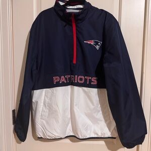 Patriots unisex Windbreaker- Navy and White